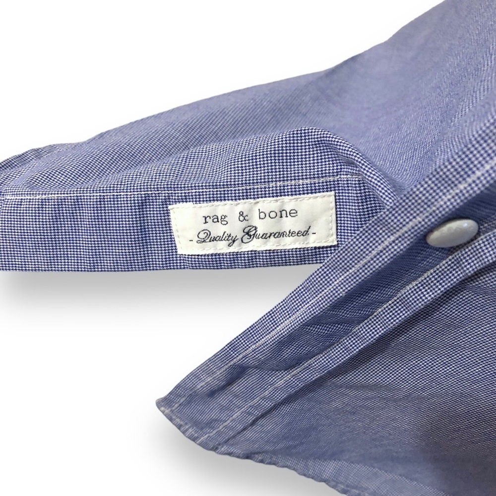 RAG & BONE Wyatt Snap Front Shirt - Picture 8 of 9